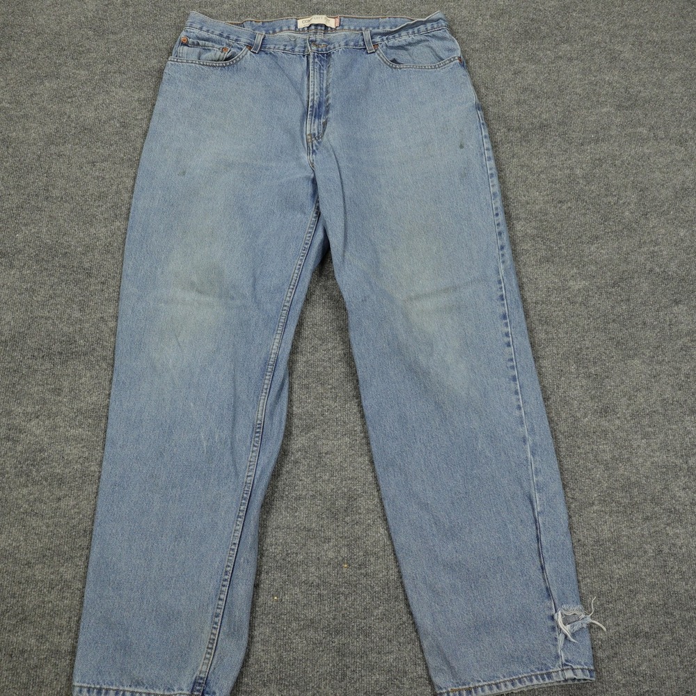Vintage Levis 560 Jeans Mens 40x34 Blue Relaxed Straight Light Wash Comfort Fit